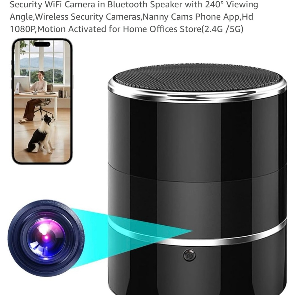Black Smart Security Camera